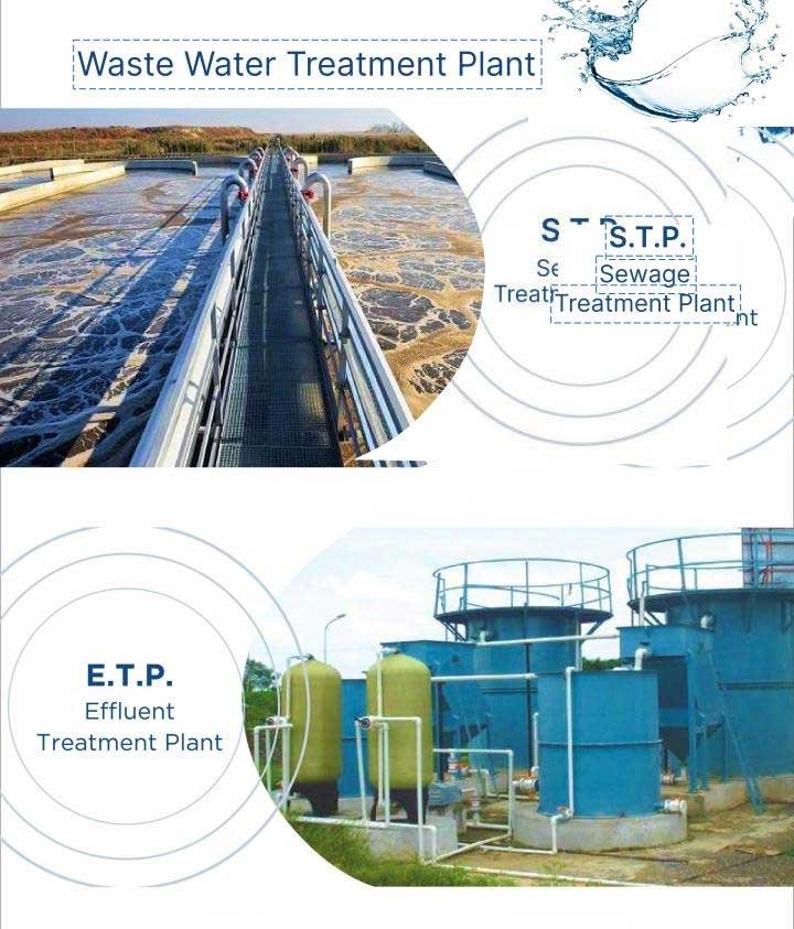Effluent and sewage treatment plant systems