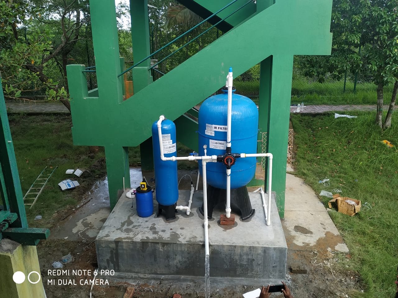 Iron removal filter for RO plant